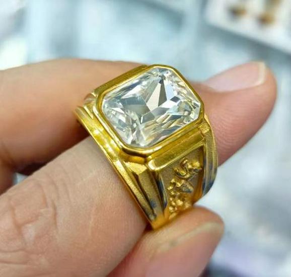 

Европейское и американское многоцветное кольцо с двумя драконами из драгоценных камней: Модный панк-стиль из титановой стали для мужчин Size 12