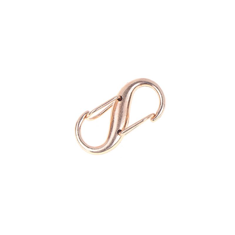 10Pcs S Hooks Eco-Friendly Metal Key Clip Camping Secure Backpacks Fastener Carabiner Keychain Stable Wilderness Survival Tools
