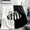 1Pc Santos FC Print Flannel Blanket High Quality Warm Comfortable Cover for All Seasons Perfect for Gifts Home Decor