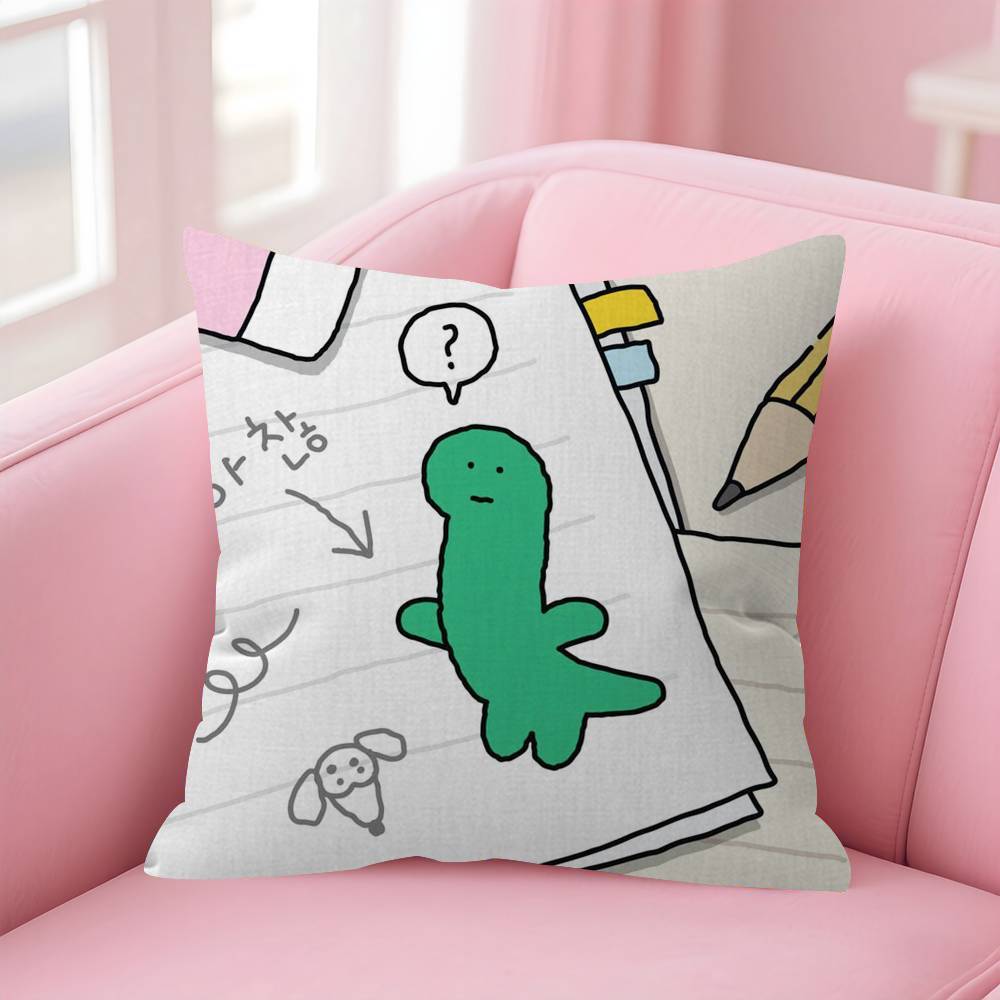 Cartoon J-Joguman S-Studio Personalized Pillow Cover Kids Bedroom Wild Party Decor Pillowcase Kid Birthday Shower Gift