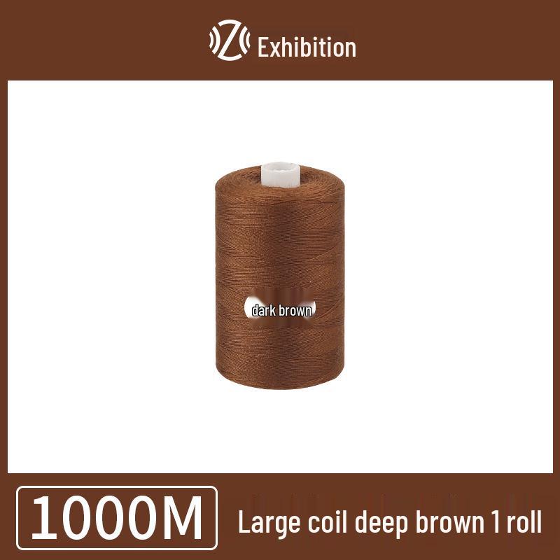 Polyester Sewing Thread - 1000 Yards for Garments & Crafts, Assorted Colors, Small Spool