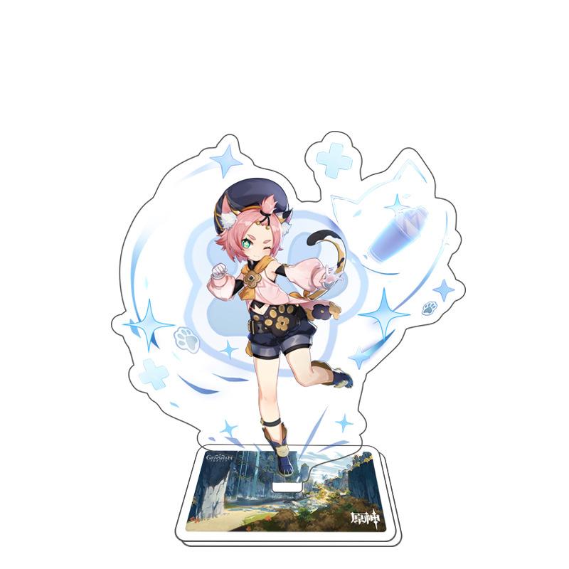 Game Anime Open World Impact Acrylic Figure Stand Painted Desk Decor Ornament 15CM Model Gift