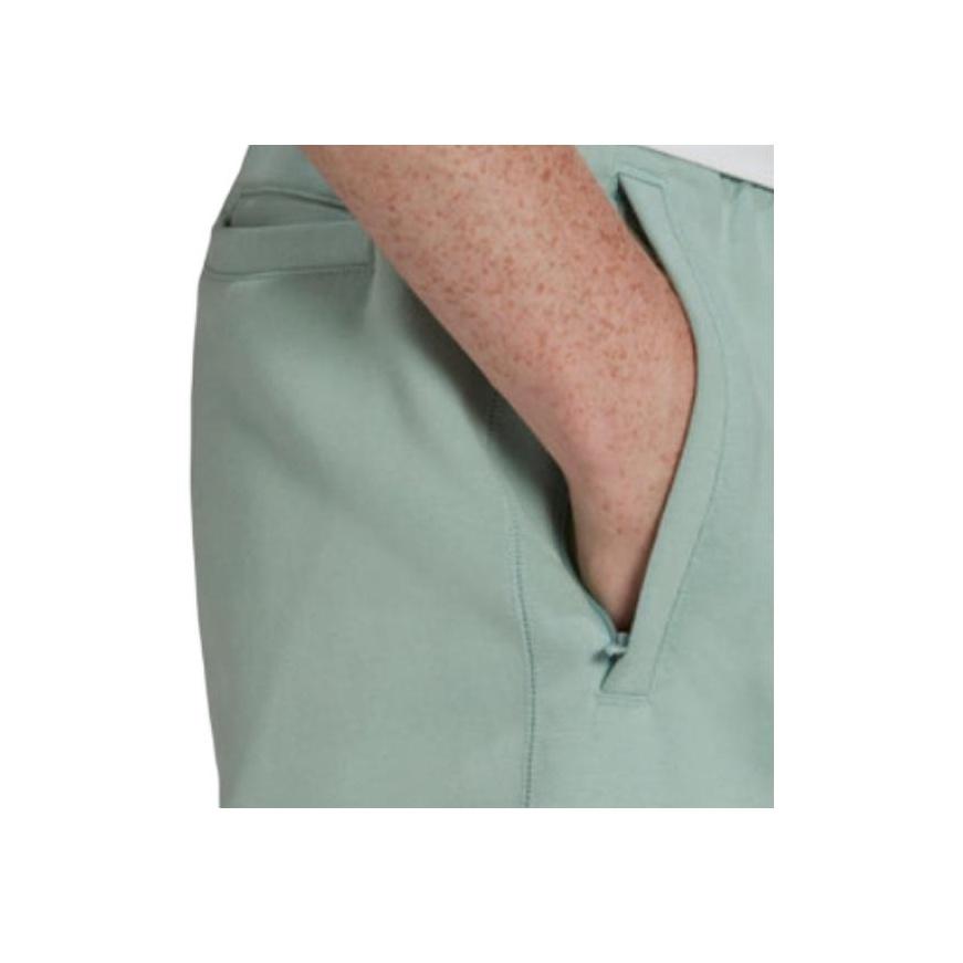 adidas Solid Color Logo Embroidered Lace-Up Casual Shorts Men Shorts Light-Green HF6370