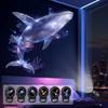 מקרן אור LED USB לוויתן עיצוב נייד מנורת הקרנה ימית קישוט לחדר שינה