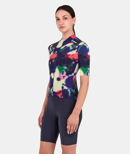 Santini Women's REDUX LOUD Cycling Jersey, Lightweight, Quick-Drying, UV Protection, with Pockets, Multicolor (Size L), 5S95475RRDXLOUD [Authentic]
