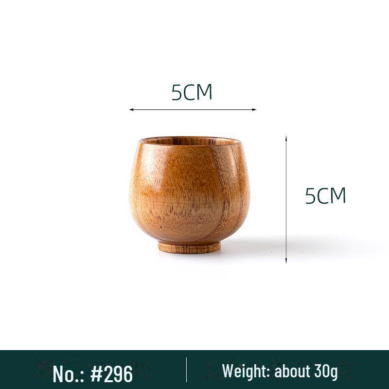 

Большая деревянная чашка для чая из кислого ююбы с деревянной ручкой - многоцелевая для дома, воды, пива 301-400ml