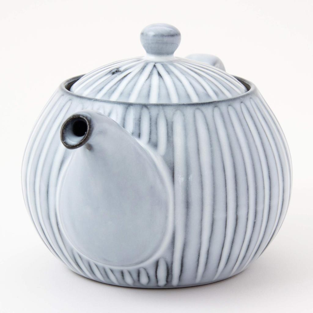 Hasami Ware Kirihigi Teapot and Stainless Steel Tea Strainer Approximately Matte Made In Product Number 14715 Set, 500ml, Ceramic, Plain, Simple,