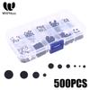 500PCS 1.8mm - 8mm Different Sizes Conductive Silicone Pads Keypad Repair Kit For IR Remote Control Conductive Rubber Buttons