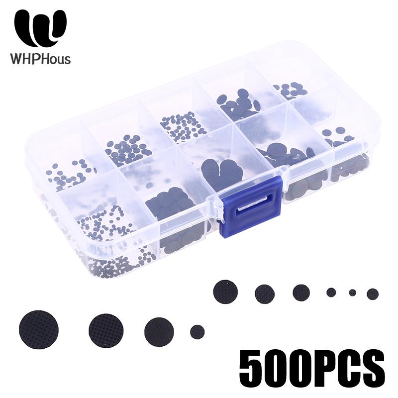 500PCS 1.8mm - 8mm Different Sizes Conductive Silicone Pads Keypad Repair Kit For IR Remote Control Conductive Rubber Buttons