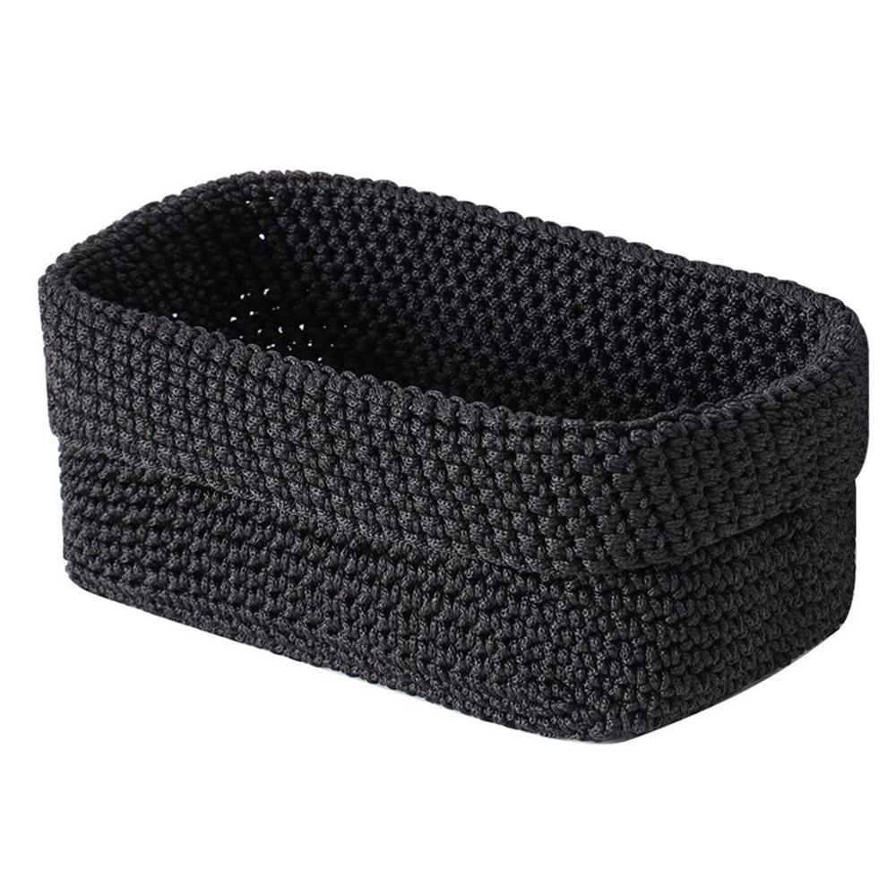 Cesto Organizer da Scrivania Intrecciato Filo di Seta di Ghiaccio Nordico Contenitore per Oggetti Vari Organizer per Oggetti Vari