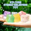10-100Pcs Cute Fidget Toy Mini Squishy Toys Mochi Ice Block Stress Ball Toy Kawaii Transparent Cube Cat Paw Fish Stress Relief