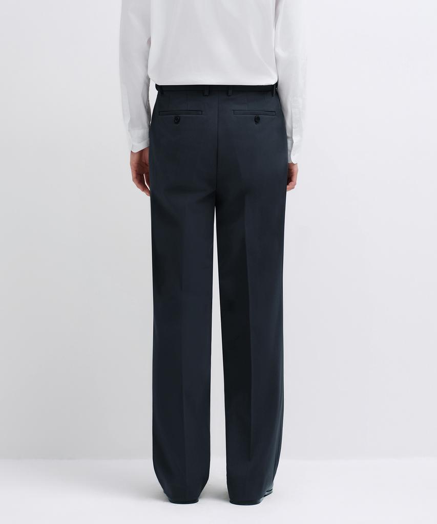 MUSINSA STANDARD Wide Hidden Banding Slacks [Iron Gray]
