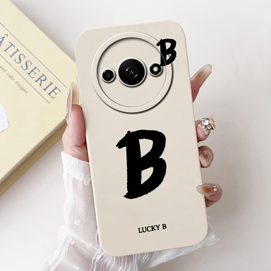 For Xiaomi Redmi A3 Back Cover Popular Letter Protector Soft Silicone Phone Cases For RedmiA3 A 3 4G Xiaomi Poco C61 Funda