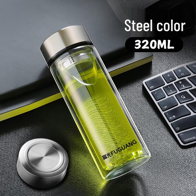 Fuguang Double-Layer Borosilicate Glass Tea Cup