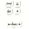 3 Piece Trust in God Metal Wall Art Religious Christian Gift for Women Inspirational Home Decor