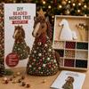 2026 NEW Animal-Themed Christmas Tree Making Kit Mini 3D Pearl Christmas Tree Desktop Decor Christmas DlY Craft Supplies Creati
