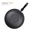 Lilang Maifan Stone Non-Stick Wok with Glass Lid