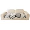 Irregular sofa seat cushion autumn and winter model, modern light luxury fixed non-slip high-end seat cushion cover cloth, universal model