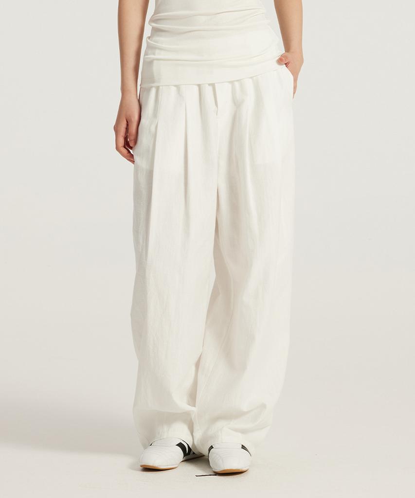 Beoteunseoul [Women'S] Extra Wide Fit Comfort Cotton Pants (2 Colors)