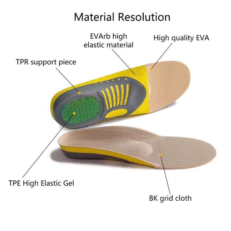 Orthopedic Insoles Orthotics Flat Foot Health Sole Pad for Shoes Insert Arch Support Pad for Plantar Feet Care Insoles