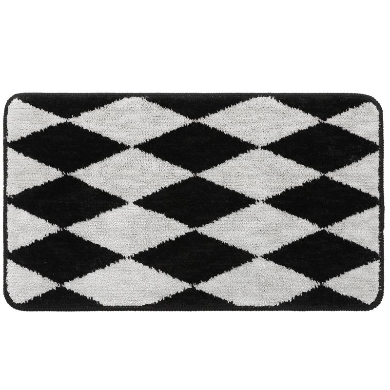 Straight-hair Geometric Polypropylene Indoor Dust Removal Mat Household Door Door Wear Resistant Dirty Non-slip Mat