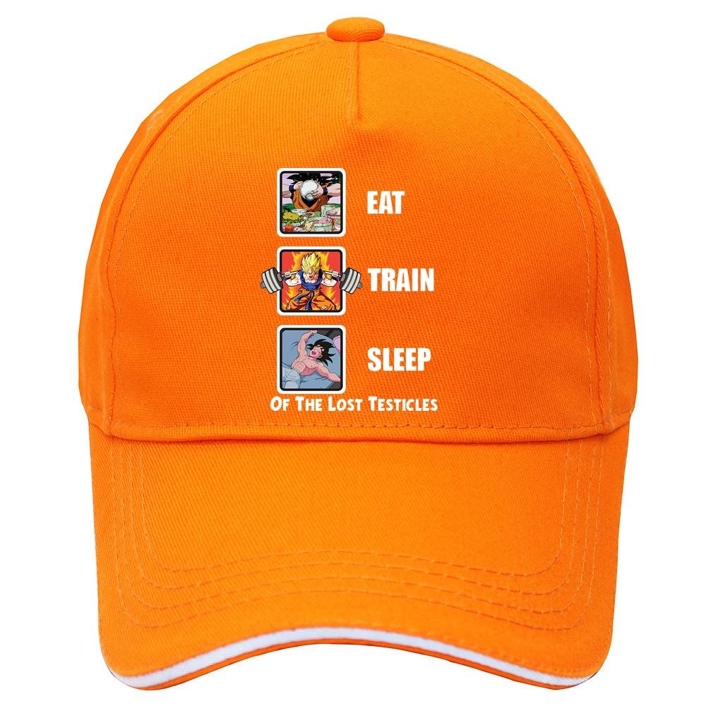 2023 Eat Train Sleep GoKu Hat Unisex Humor Casual Printed College Unisexs Cap Baseball Women Hip Hop Cap Hats