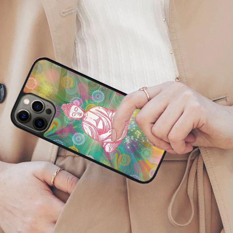 Buddha with Lotus Magnetic Phone Case For APPLE iPhone 17 Air 16 14 13 12 Pro Max 15 Plus Wireless Charge With MagSafe Cover