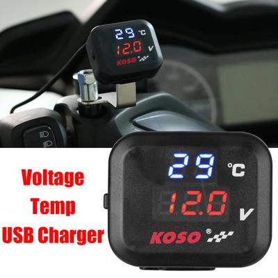 Motorcycle Water Temp Meter for HONDA SUZUKI Accessorie Indicator Temperature Marker USB Phone Charger Universal