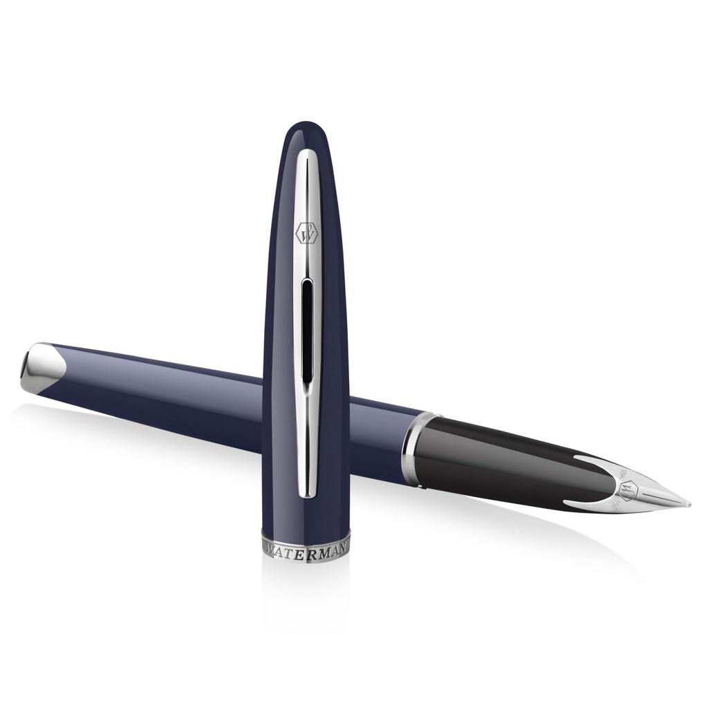 Waterman Fountain Pen Carene Blue CT Fine Gift Boxed 2214311