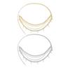 Chaîne de taille multi-rangs de perles Blingbling Longueur réglable Pour femmes Élégant Rétro Accessoire de bijouterie