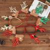 Festival Hirschgeweih Haarschmuck Sicherer Kunststoffrahmen Und Samtbezug Klingelnde Glöckchen Für Weihnachtsaktivität