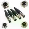 Small Metal XLR Audio Straight Connector Mini XLR 3/4/5/6 Pin Female/Male Plug Male Socket For Microphone Cable