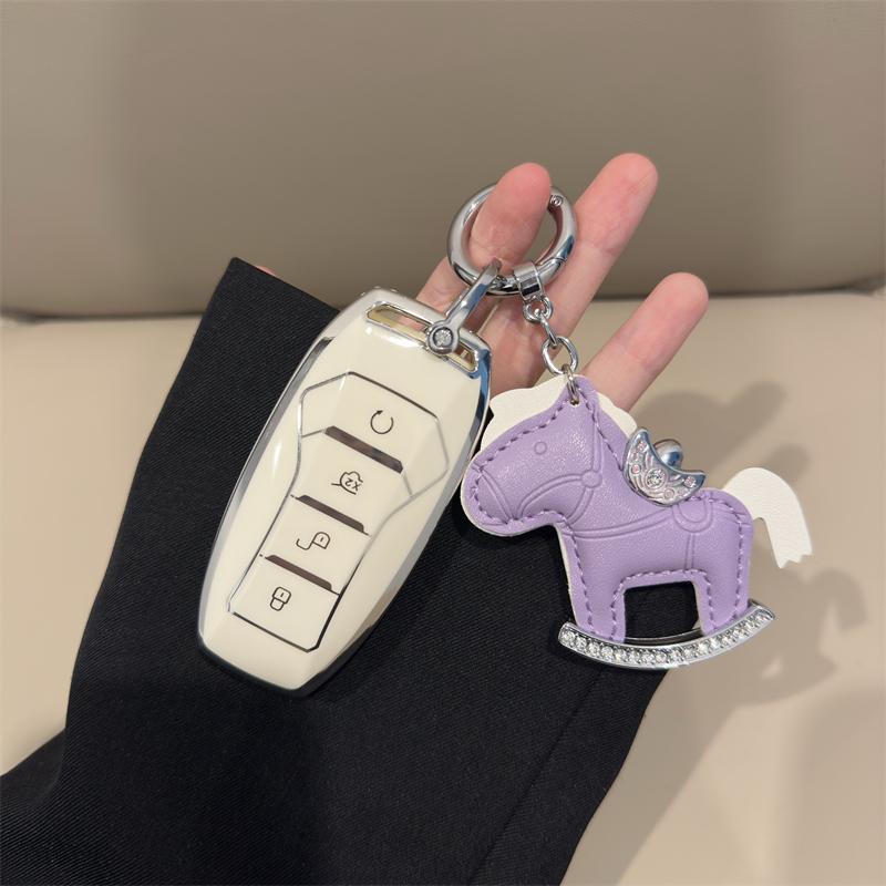 New Soft TPU Car Key Case For BYD Atto 3 Han Song Tang Qin Ev Pro PLUS MAX Dolphin 4 Buttons Remote Control Protect Cover Auto
