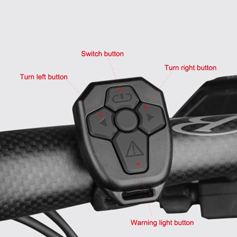 Bike Light Bicycle Tail Lights Smart Wireless Remote Control Turn Signals Cycling Safty Warning Rear Light Bicycle Accessories
