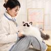 Long Hair Ragdoll Cat Plush Toy Fluffy Plush Kitty Figures Toy Simulated Cat Plush Toys  Car Decor