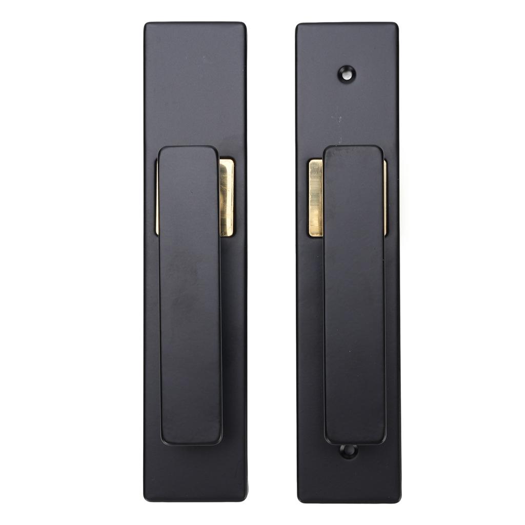 Keyed Entry Door Lever Set Interior Exterior Indoor Bathroom Bedroom Lock Silent Aluminum Alloy