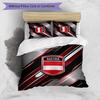 Austria Football Printed Bedding 3 Piece Set Cozy Breathable Bed Cover Set as Housewarming Holiday Gift