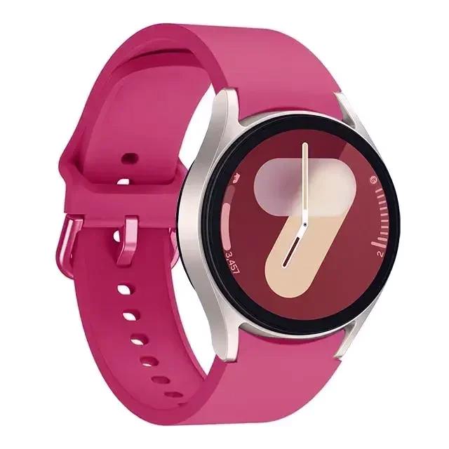 

Силіконовий ремінець для годинника Samsung Galaxy Watch 7 44 мм 40 мм з ремінцем 6 5 4 Classic 47 мм 43 мм 46 42 мм/5 Pro 45 мм Galaxy Watch Active Simple Replacement Band Gear S2 classic
