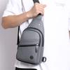 Sac de poitrine tendance pour homme, sac à main léger en tissu NYLON, sac à bandoulière élégant et décontracté pour homme