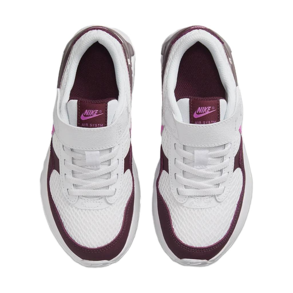 Nike Air Max SYSTM PS White Burgundy Crush Pink Kids Sneakers Violet-Ore Playful-Pink DQ0285-116