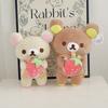 Cute Rilakkuma Pillow Plushies Cuddly Doll Toys Korilakkuma Plush Toy Brown White Bear Stuffed Animals Adorable Birthday Gift