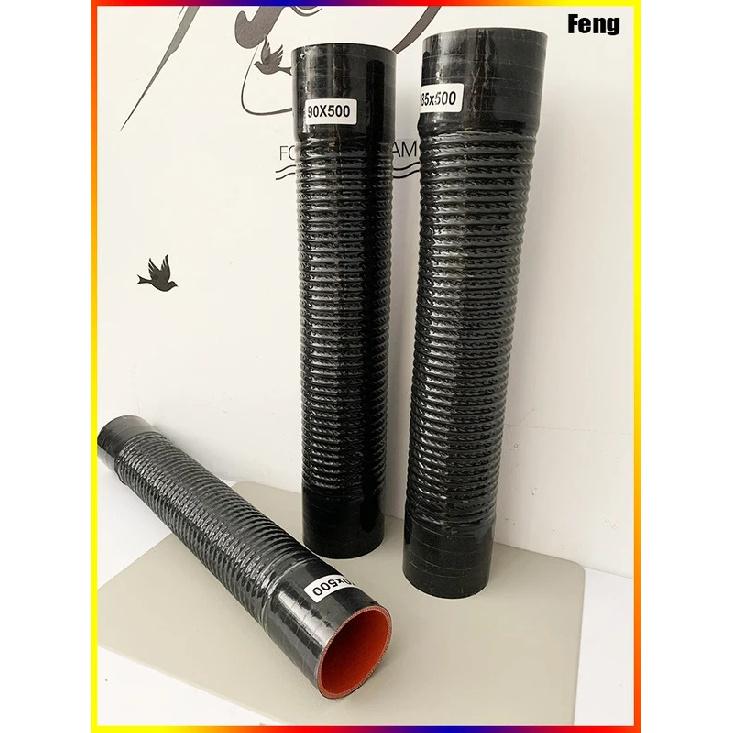 Evrensel Uzunluk 500mm Silikon Esnek Hortum ve 2 Kelepçe İç Çap 30-1000mm Hava Giriş Borusu Radyatör Borusu Yüksek Basınç Sıcaklık R