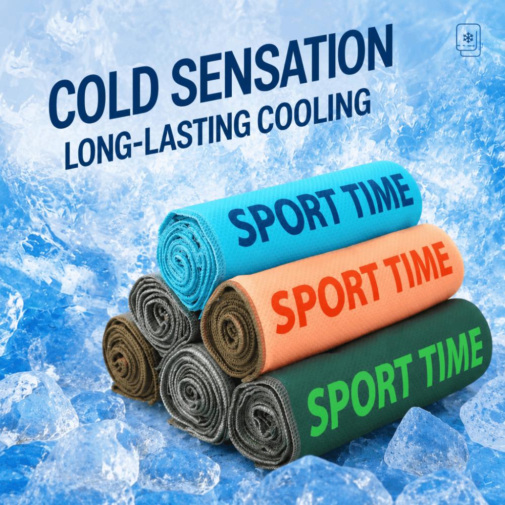 Ice Silk Fabric Cooling Towel Super Absorbent Quick Dry Cloth Portable Sweat Wipe Gym Workout