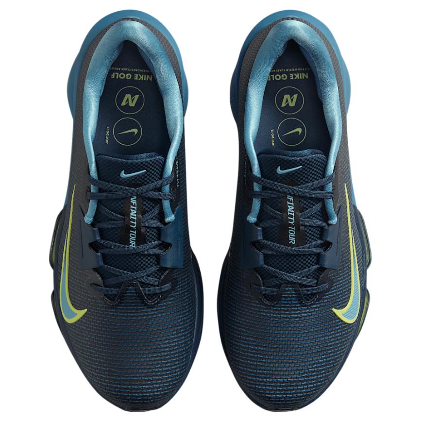 Nike Air Zoom Infinity Tour 2 Golf Armory Navy Unisex Sneakers Blue Smokey-Blue Light-Lemon-Twist HQ2158-400
