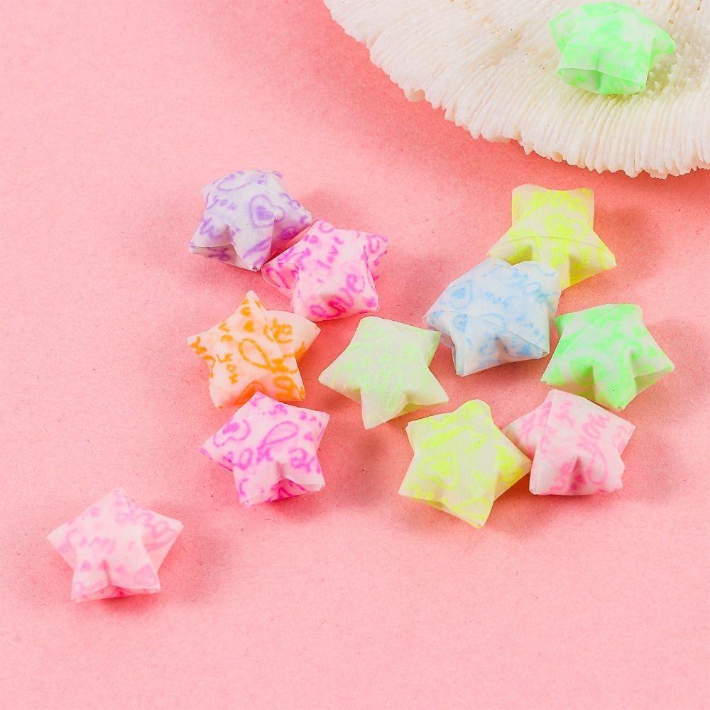 210 Sheets Colorful Star Origami Paper Luminous Folding Star Cute Star Paper Strip  Home Decoration
