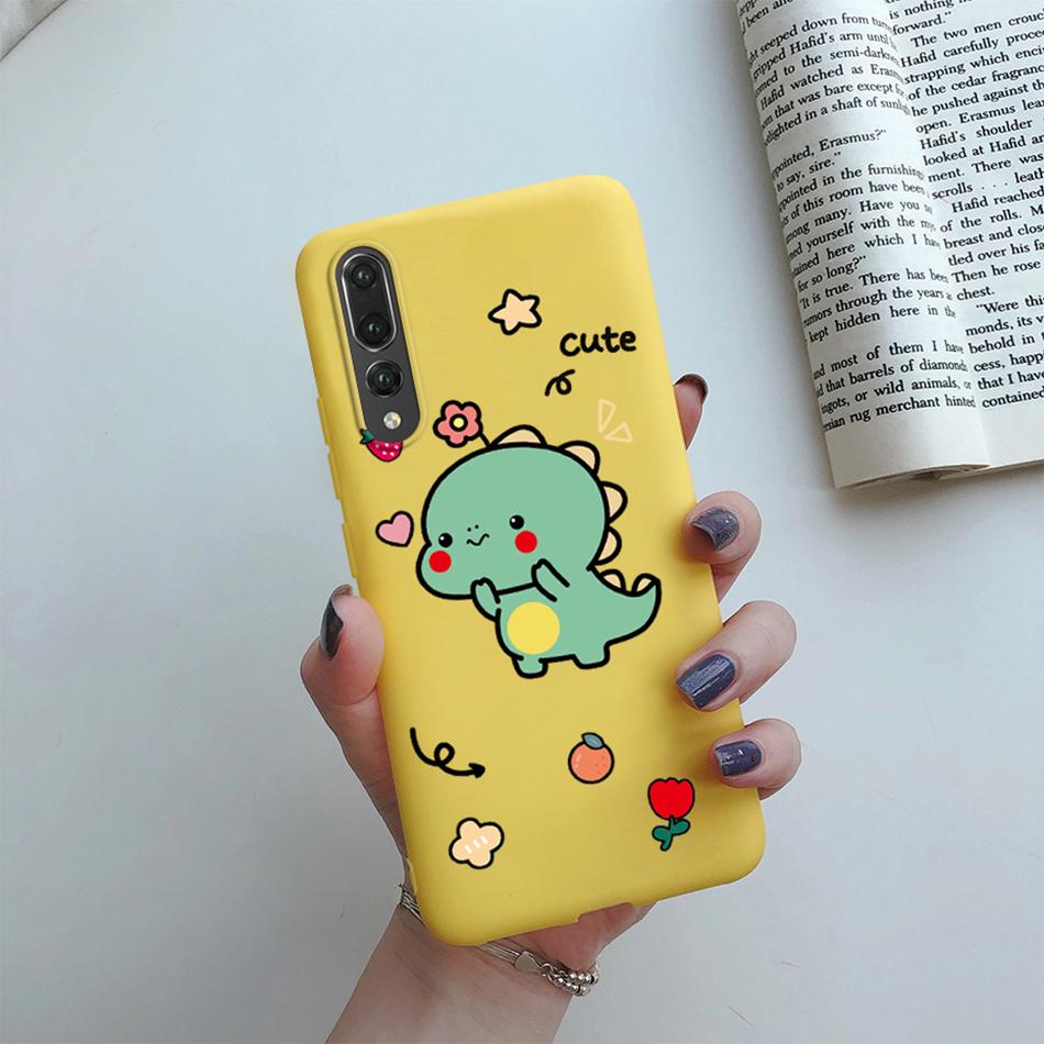 For Huawei P20 Pro Case Matte Cover Cute Cat Cartoon Flower Soft Silicone Phone Cases For Huawei P20 Pro P 20 20Pro P20Pro Case