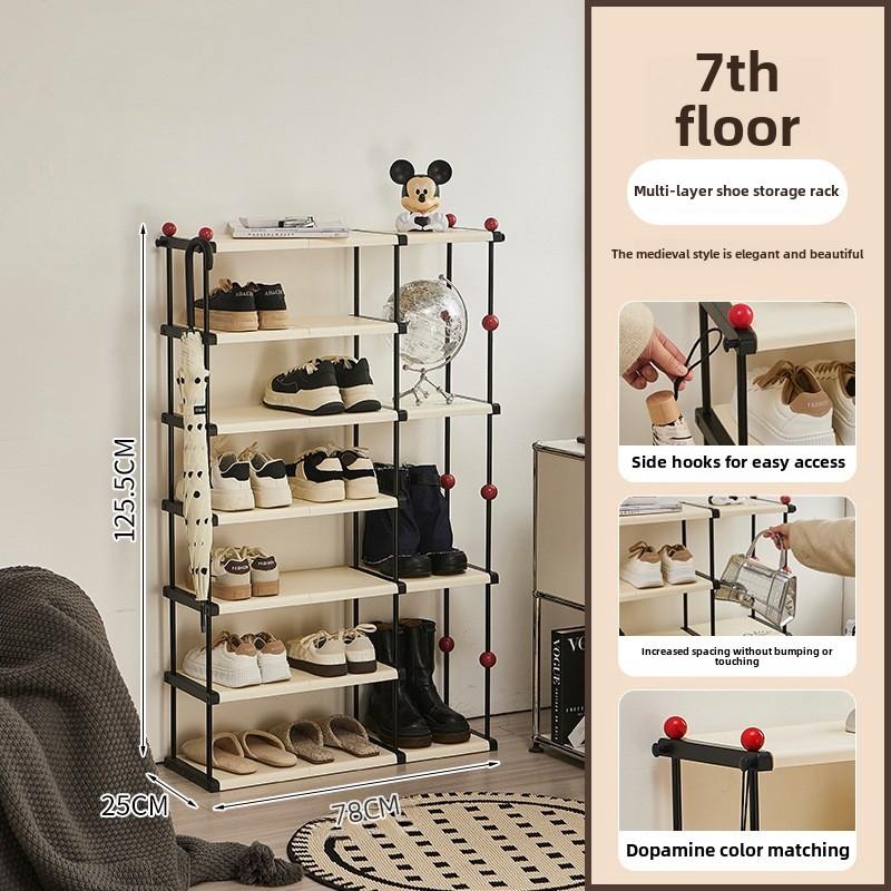 3/5/7/9 Tier Free Standing Shoe Rack, Shoe Storage Organizer Rack,Shoe Rack with Shoe Bags, Stackable Shoe Organizer, Shoe Shelf Stand for Entryway