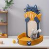 Sisal Cat Scratching Post Cute Cartoon Fish Vertical And Horizontal TwoWay Scratcher Bed Durable For Indoor Cats Kittens Home