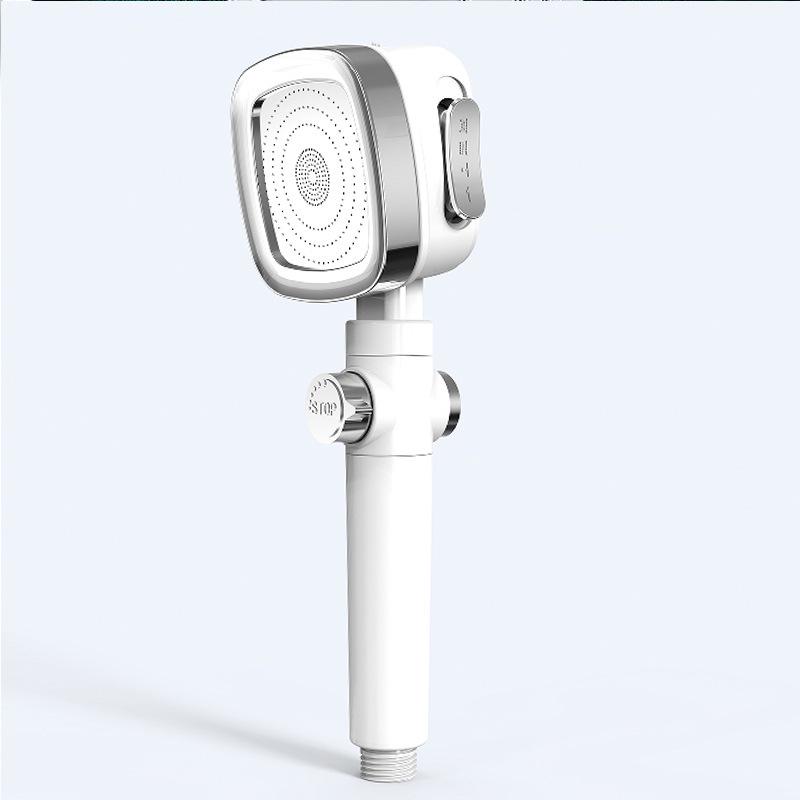 Five-Speed Large Panel Handheld Shower Head with Hose