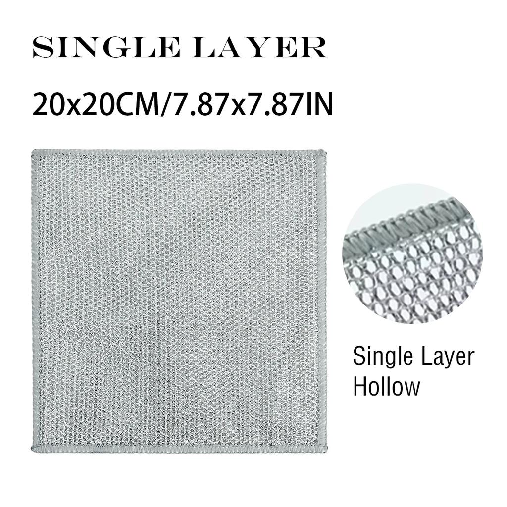 Multifunctional Non-Scratch Wire Dishcloth Wire Dishcloth Multipurpose Wire Microfiber Cloth Cleaning Cloth Magic Dish Towel